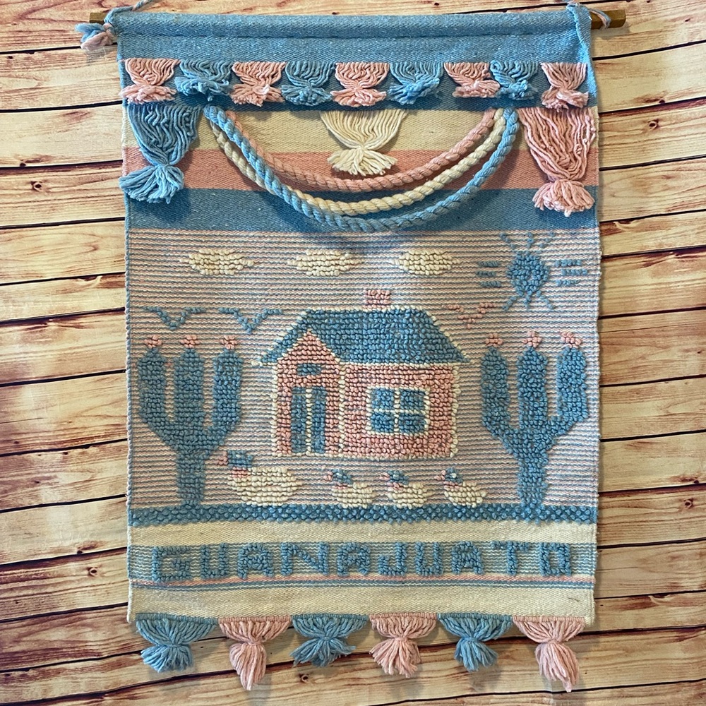 Large Macrame Wall Hanging Hand Woven Home Decor Tapestry Bohemian Mexico